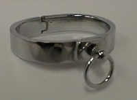 Bracelet of polished stainless steel, 16mm wide