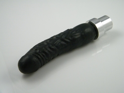 Rubber dildo, with metal adapter for EX2