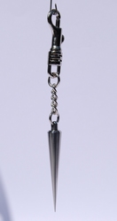 Spike weight on chain with springloaded hook 12 gr