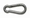 Snaphook, stainless steel, middle, 60 x 6mm (100 kg)